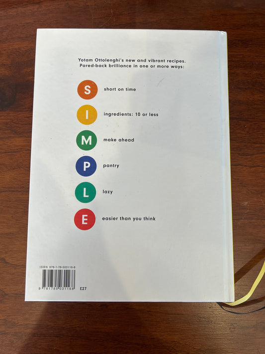 Simple. Yotam Ottolenghi. 2018.