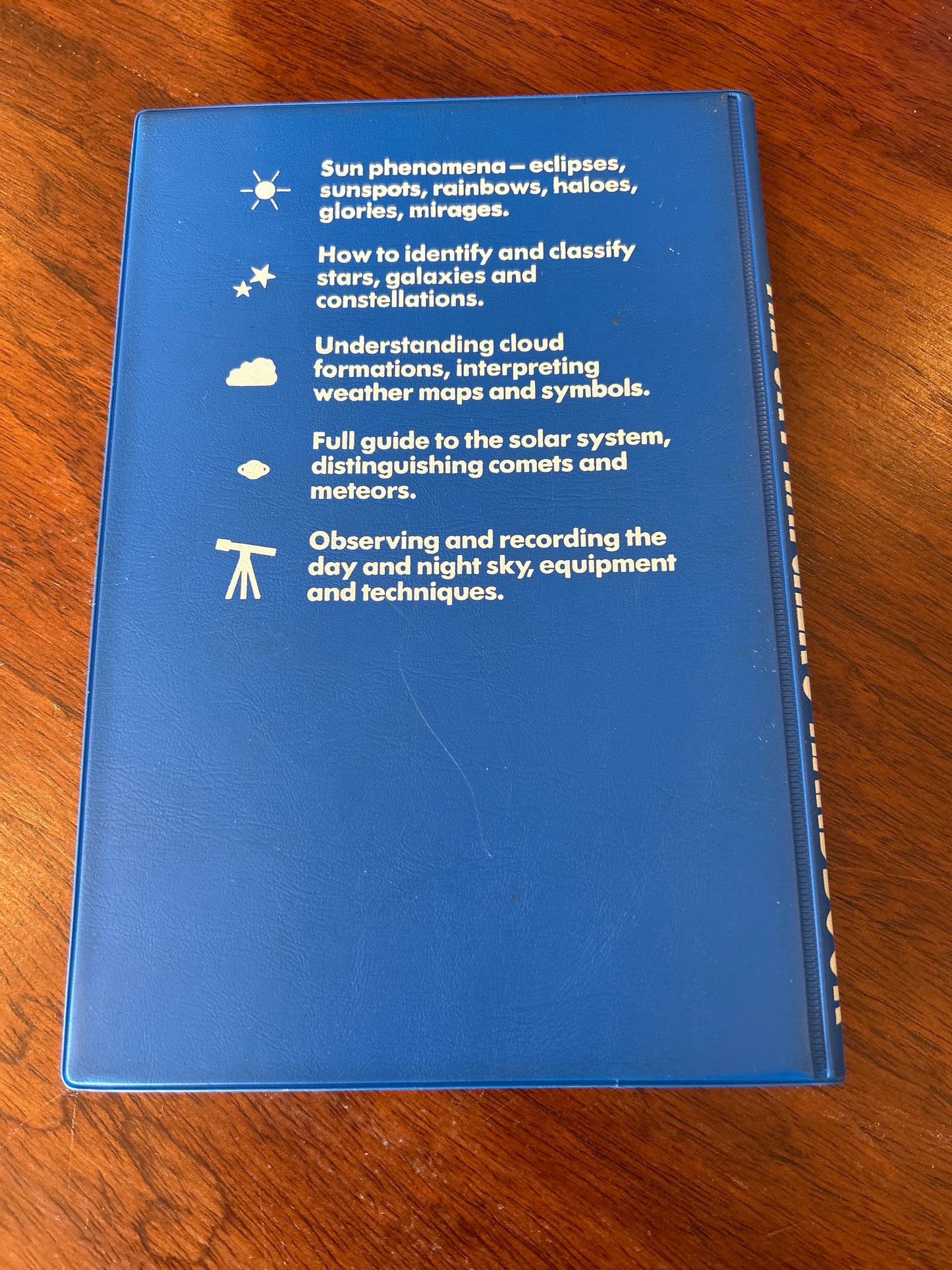 Skywatcher’s handbook: night and day: what to look for in the heavens above. Colin Ronan. 1985.