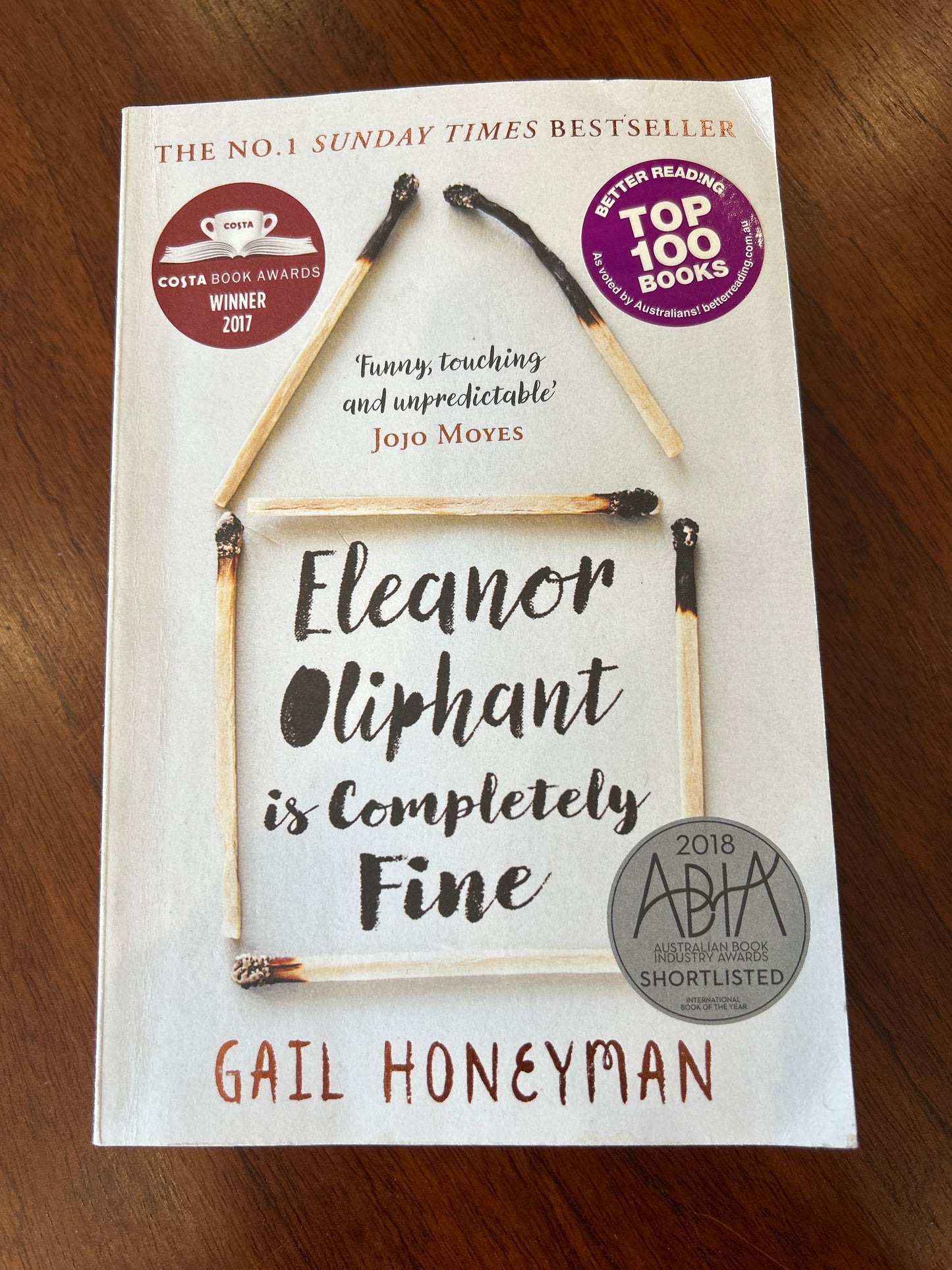 Eleanor Oliphant is completely fine. Gail Honeyman. 2018.