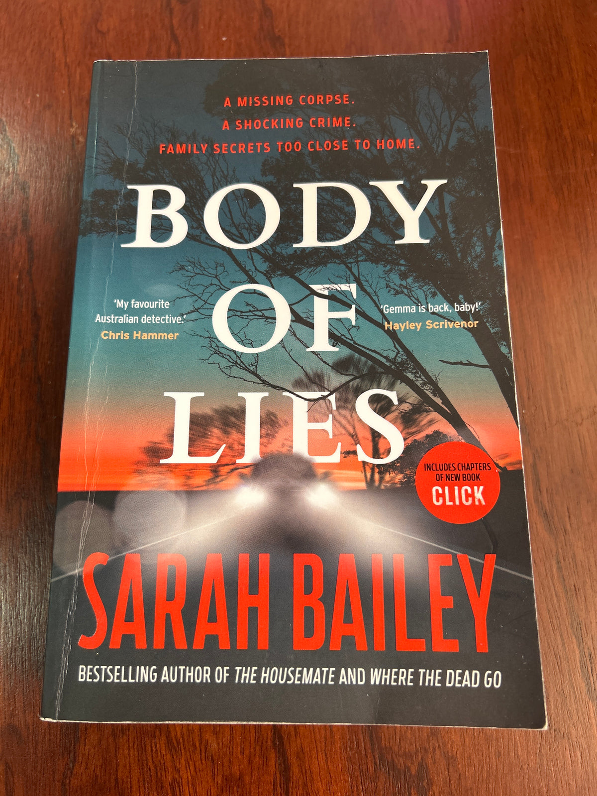 Body of lies. Sarah Bailey. 2026.