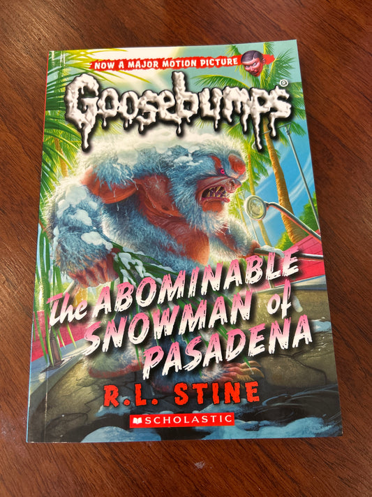 Abominable snowman of Pasadena. R. L. Stine. 2016.