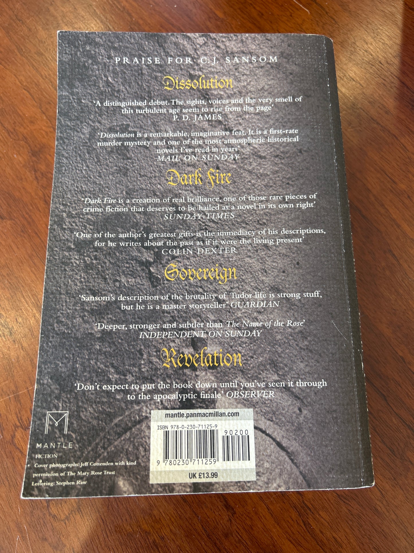 Heartstone. C. J. Sansom. 2010.