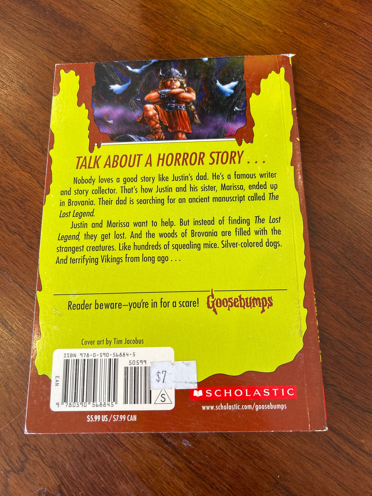 Legend of the lost legend. R.L. Stine. 1996.