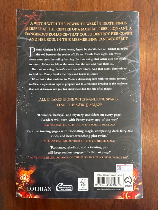 Tonight, I burn. Katharine J. Adams. 2023.