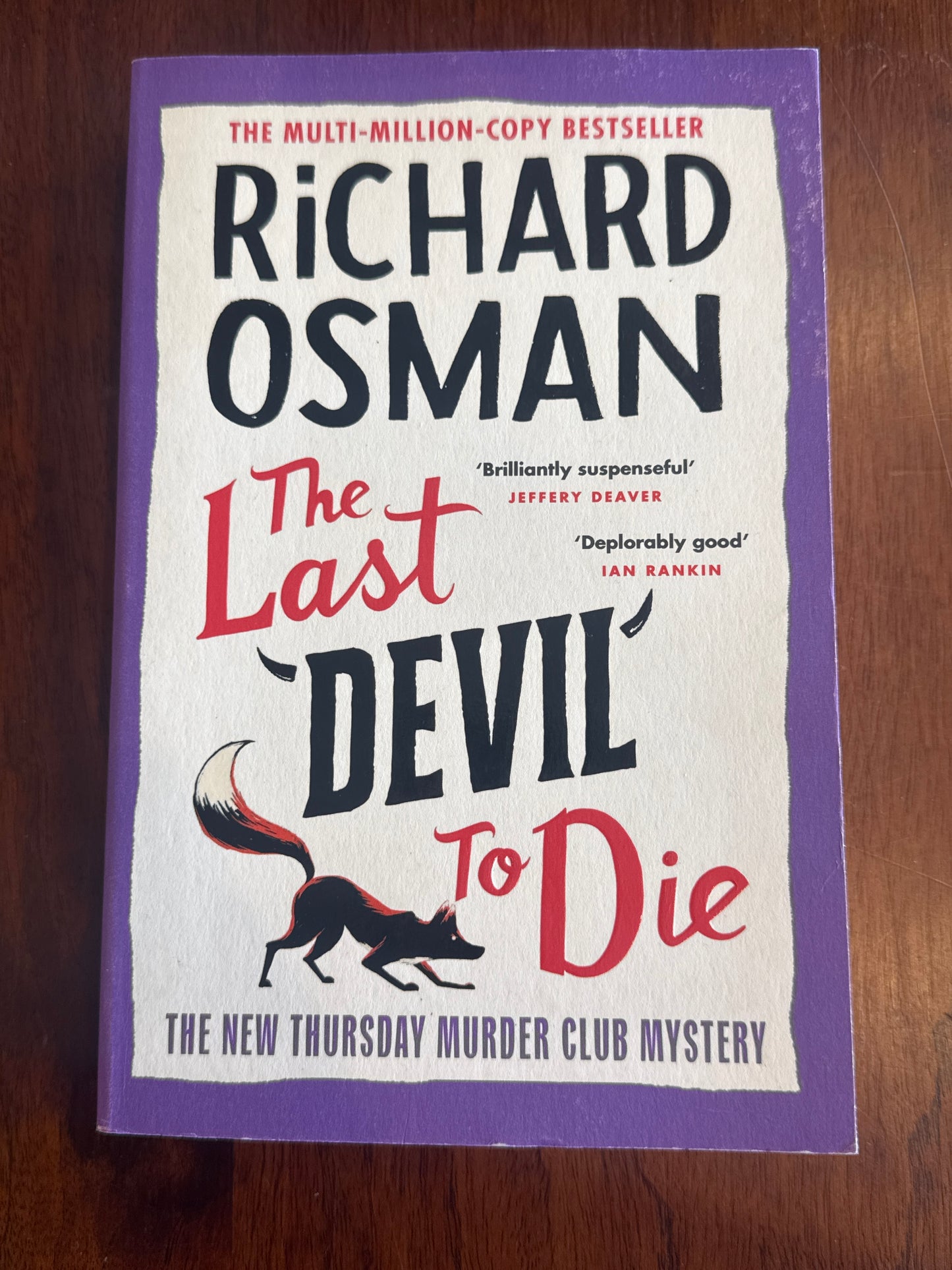 Last devil to die. Richard Osman. 2023.