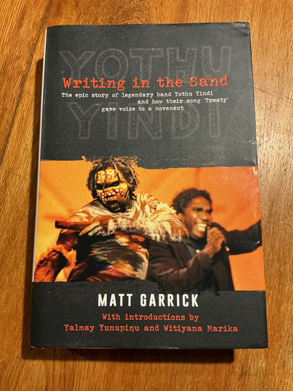 Writing in the sand. Matt Garrick. 2021.