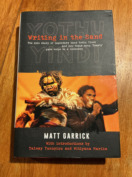 Writing in the sand. Matt Garrick. 2021.