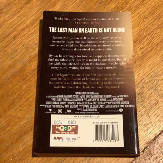 I am legend. Richard Matheson.2007.