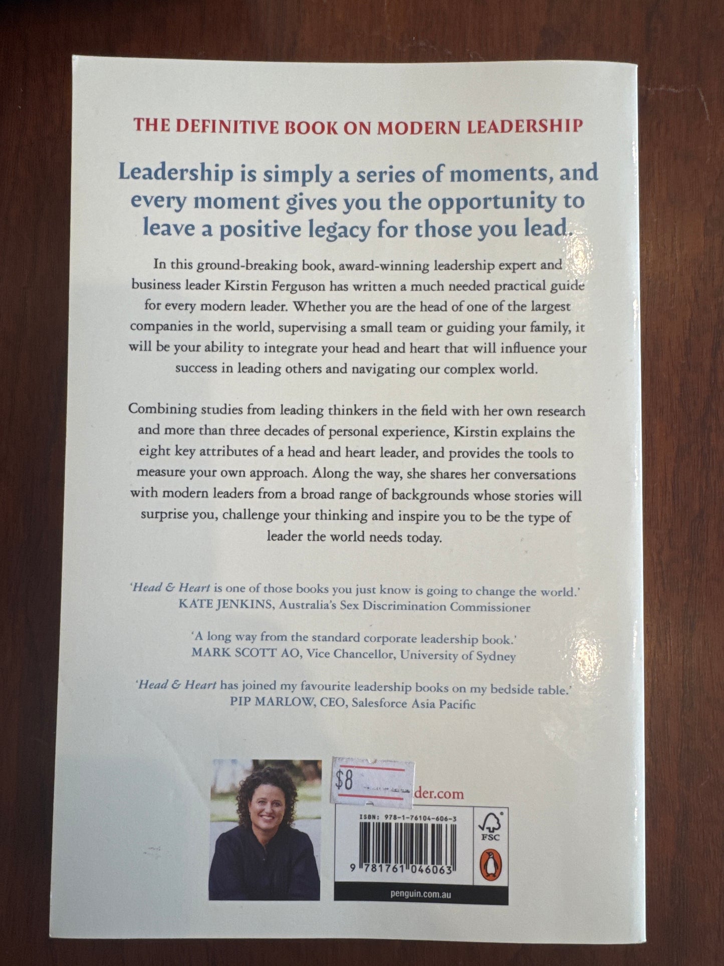 Head & Heart the Art of Modern Leadership. Kristin Ferguson.