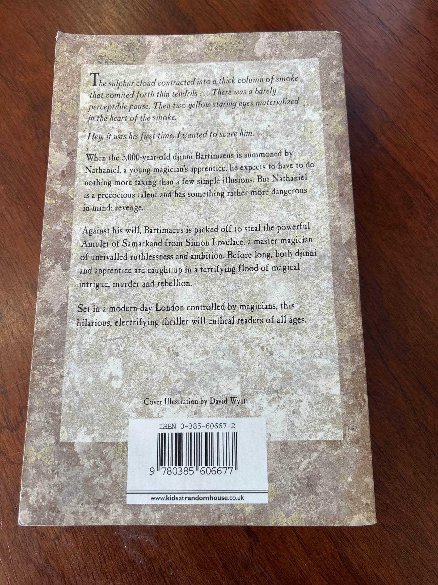 Amulet of Samarkand. Jonathan Stroud. 2003.