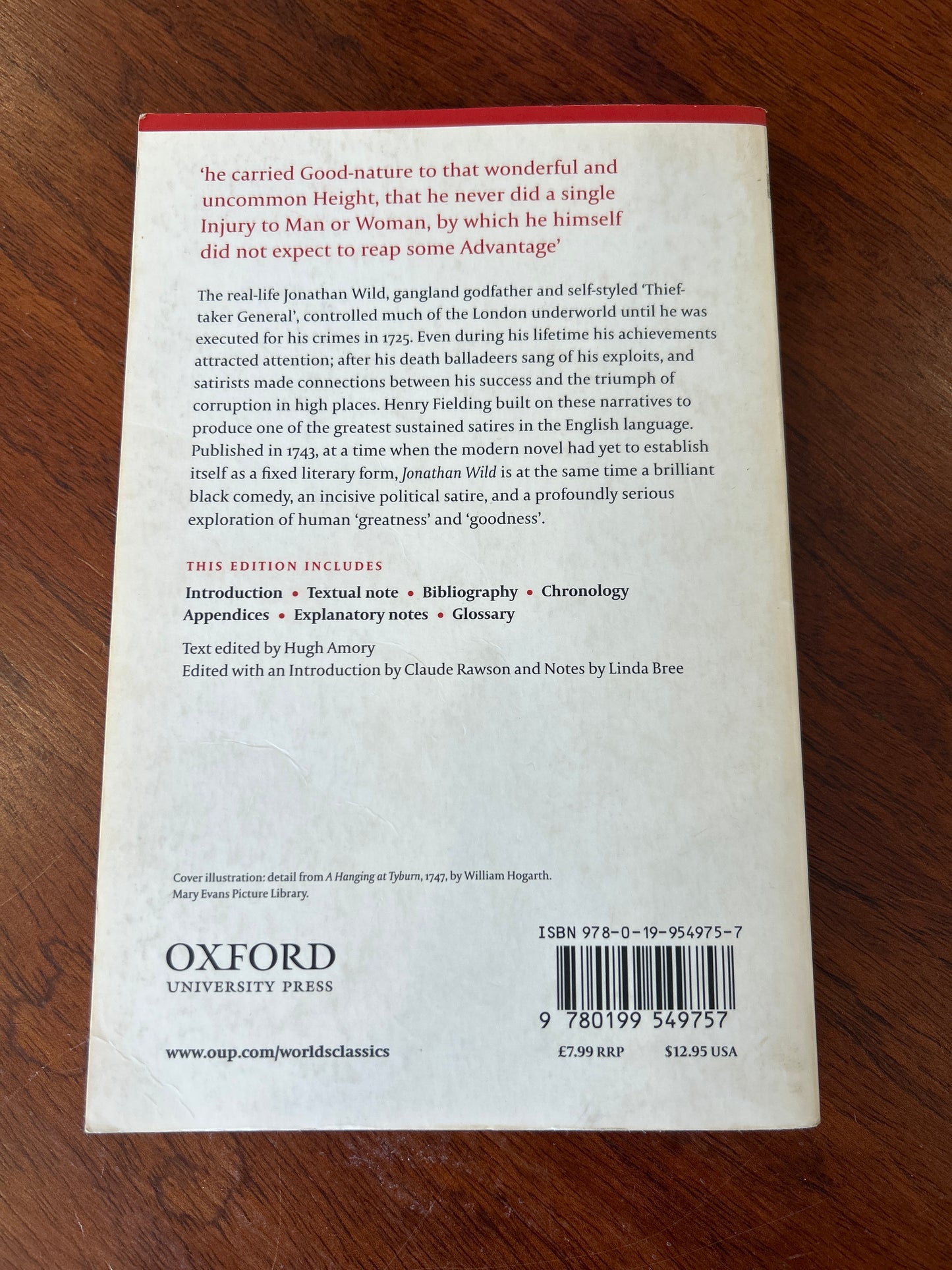 The Life of Mr Jonathan Wild the great. Henry Fielding. 2008.