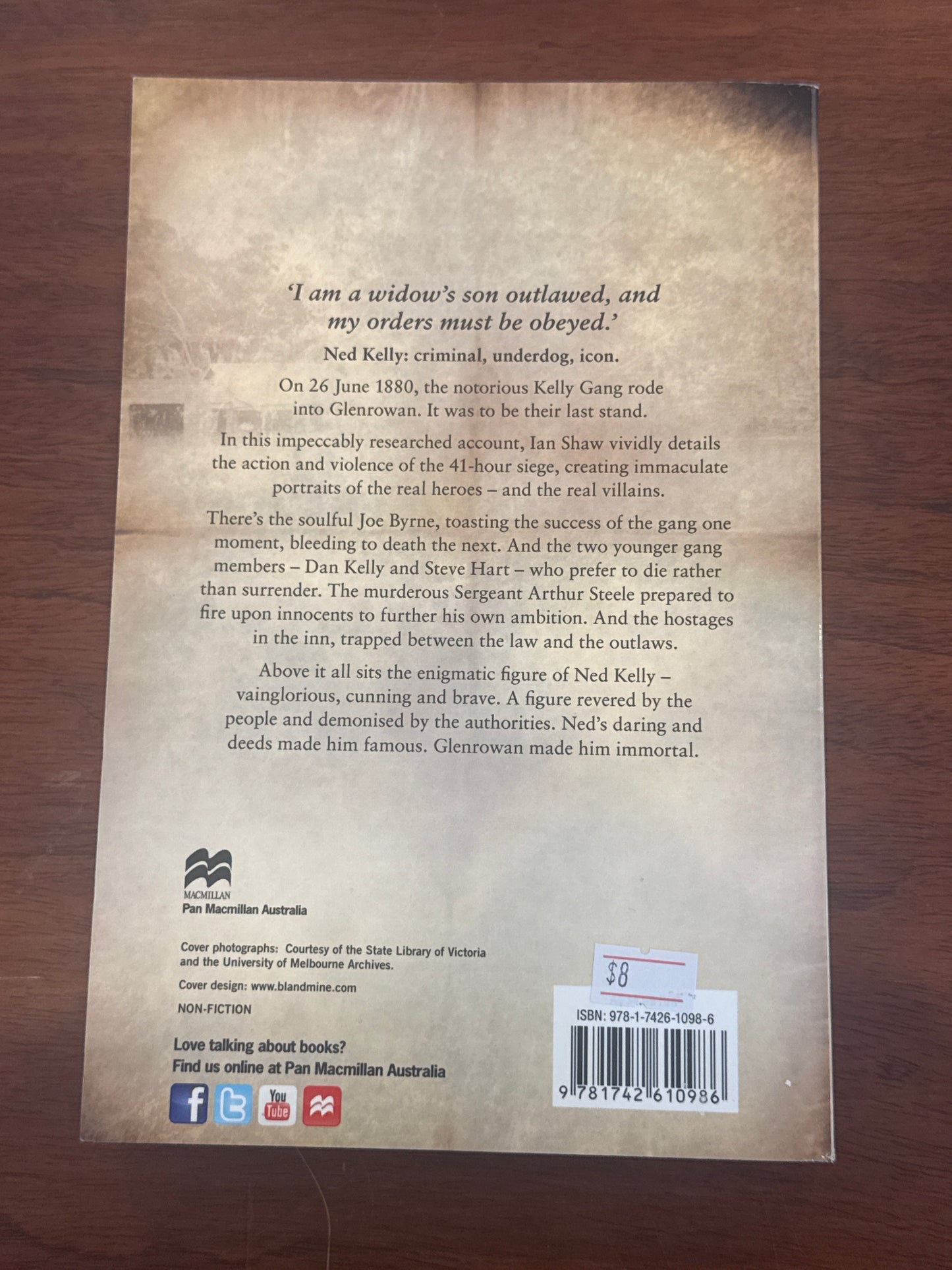 Glenrowan. Ian M. Shaw. 2012.