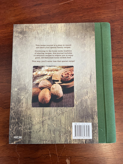 Recipe journal to record your special family recipes. [n. a.]. 2011