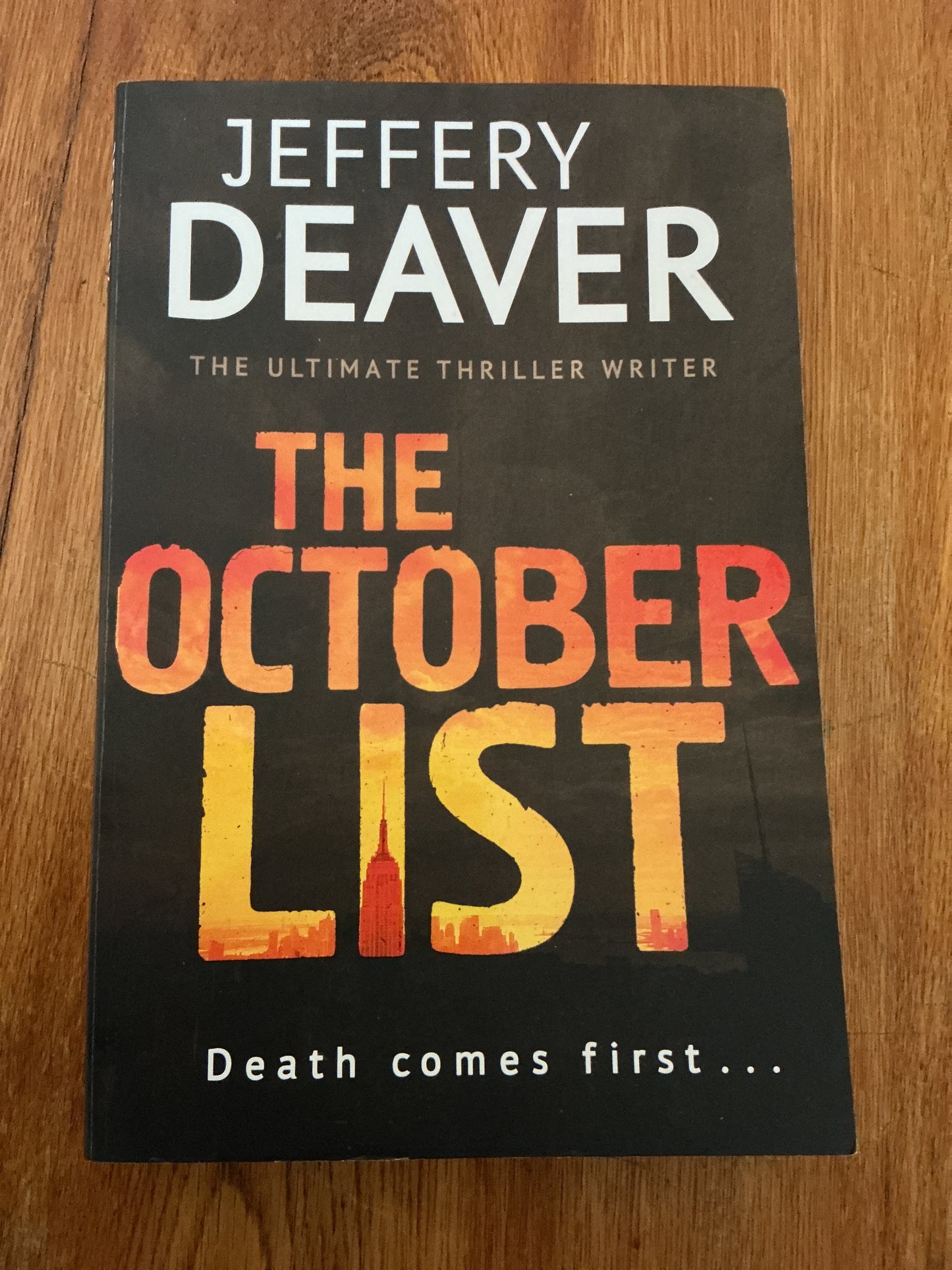 October list. Jeffery Deaver. 2013.