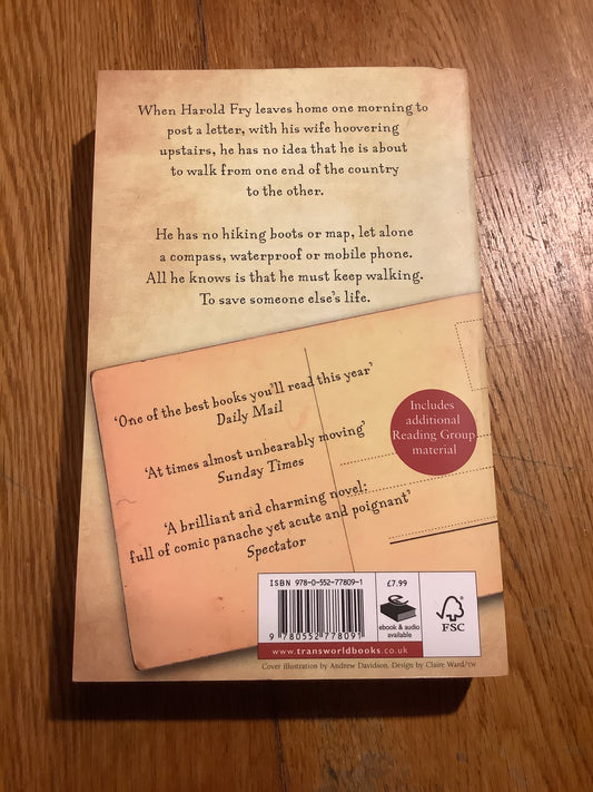 Unlikely pilgrimage of Harold Fry. Rachel Joyce. 2014.