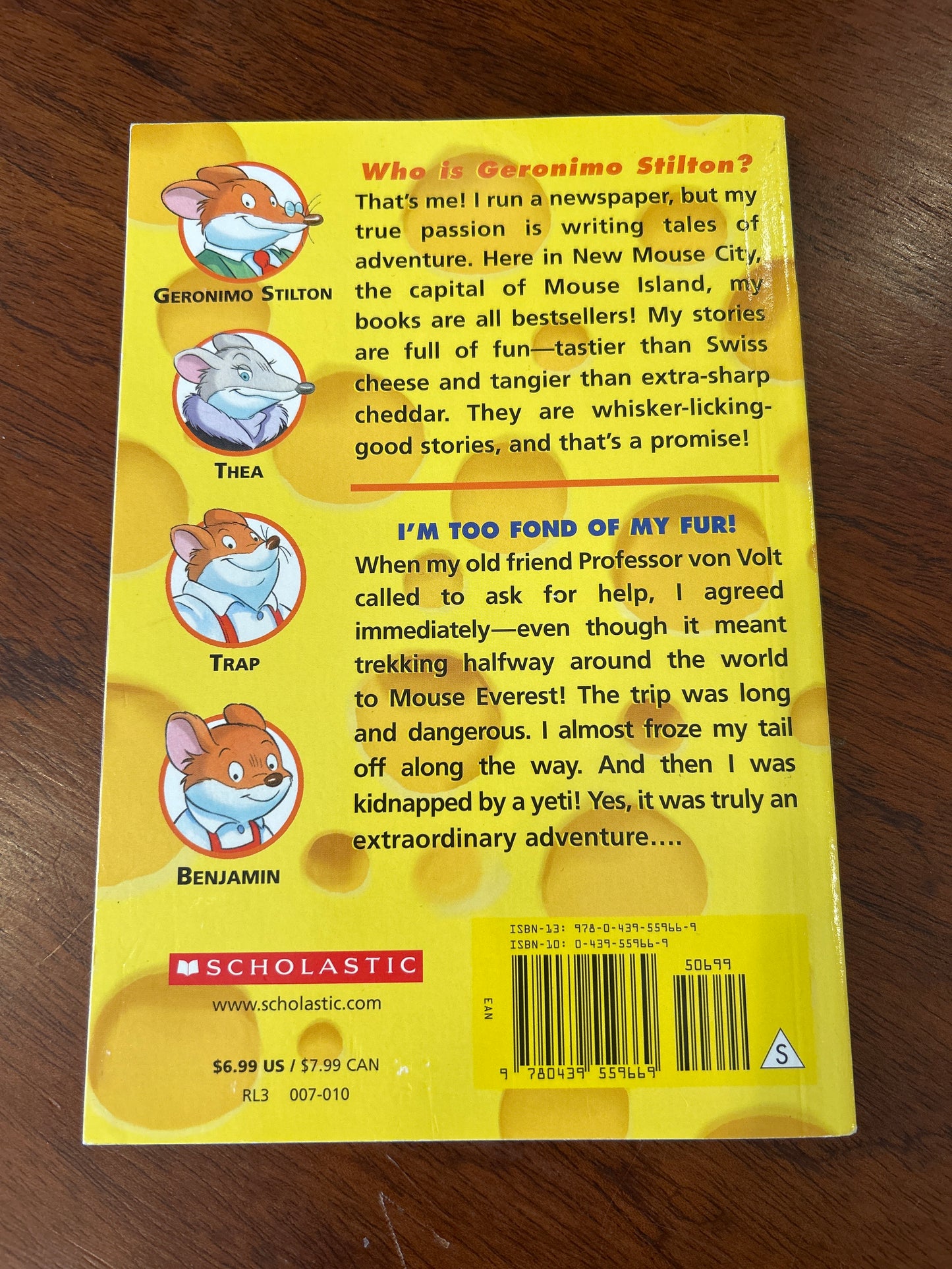 I’m too fond of my fur. Geronimo Stilton. 2004.