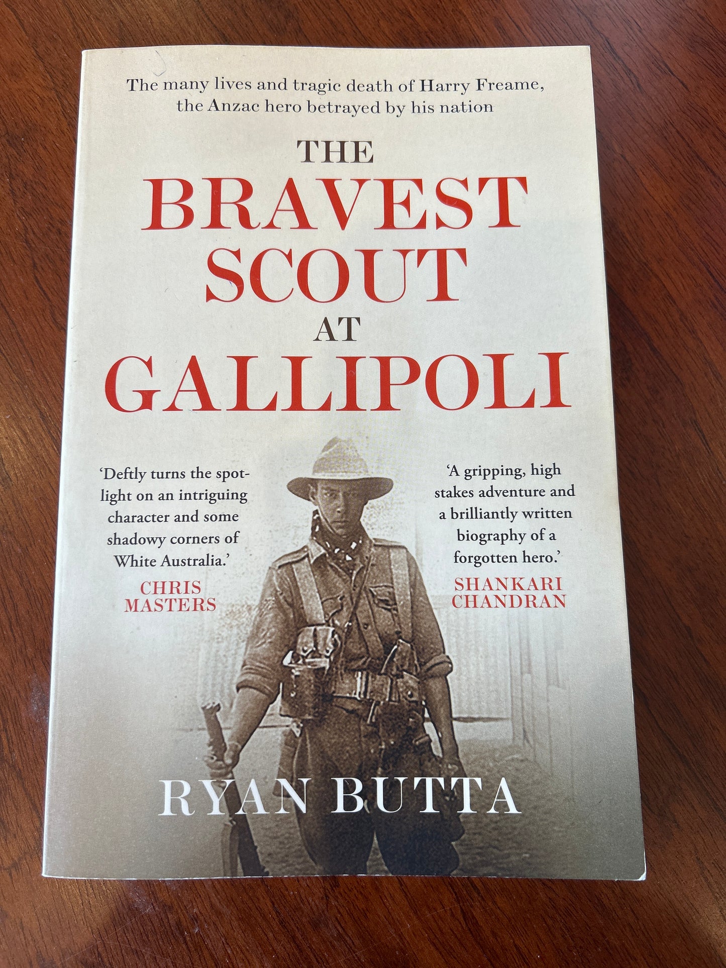 Bravest scout at Gallipoli. Ryan Butta. 2024.