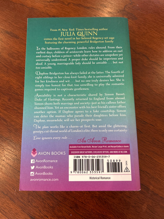 Bridgerton: the duke & I. Julia Quinn. 2019.