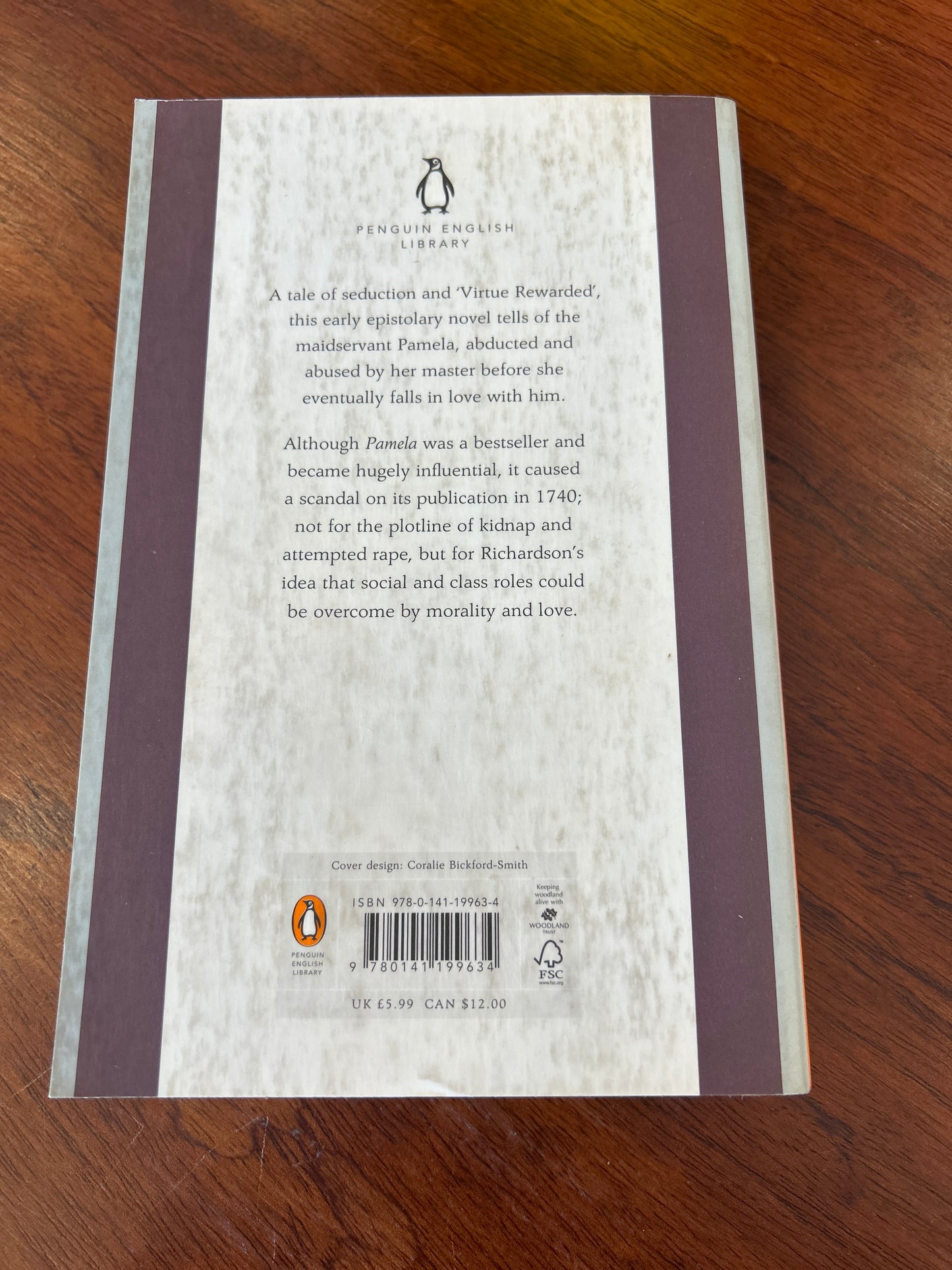 Pamela or virtue rewarded. Samuel Richardson. 2012.
