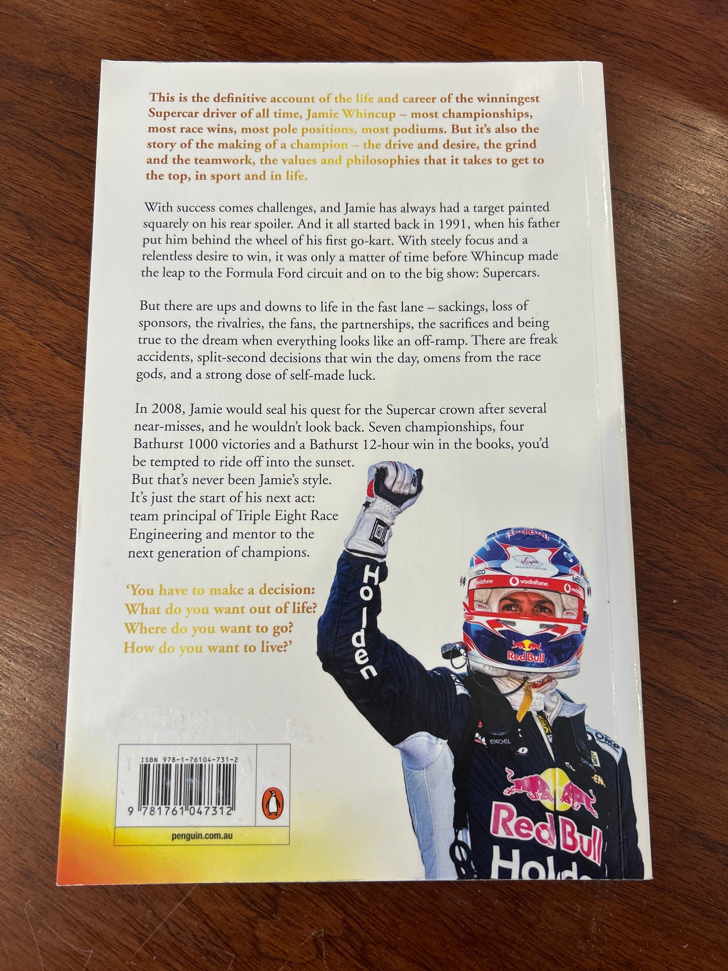 Drive of a lifetime: the autobiography. Jamie Whincup & Scott Gulan. 2021.