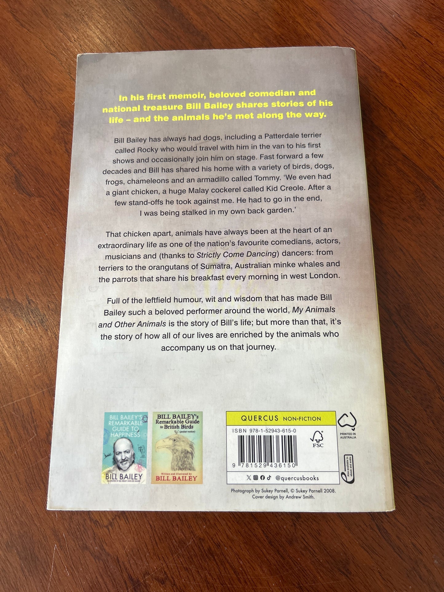 My animals and other animals: a memoir of sorts. Bill Bailey. 2024.
