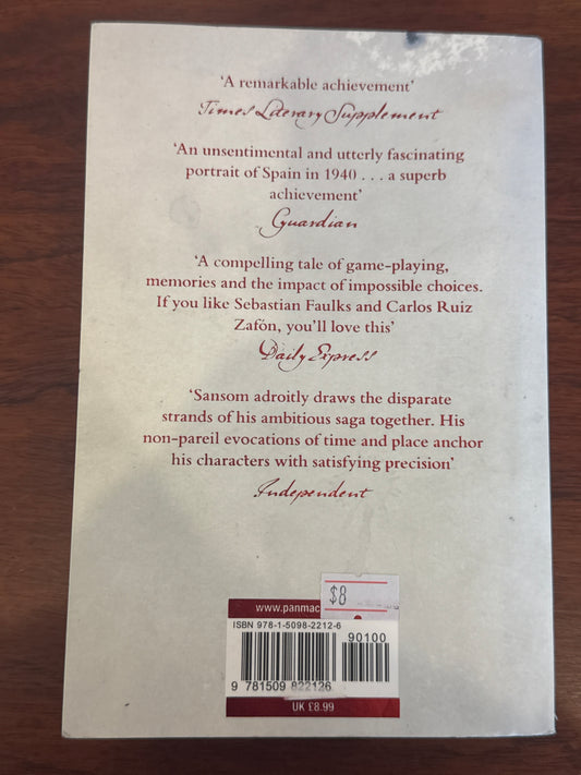 Winter in Madrid. C. J. Sansom. 2016.