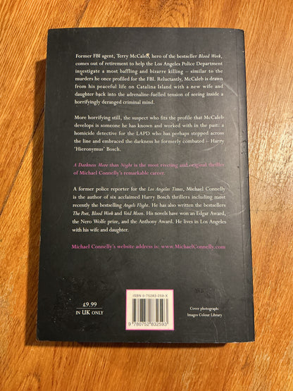 Darkness more than night. Michael Connelly. 2001.