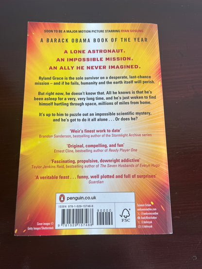 Project Hail Mary. Andy Weir. 2022.