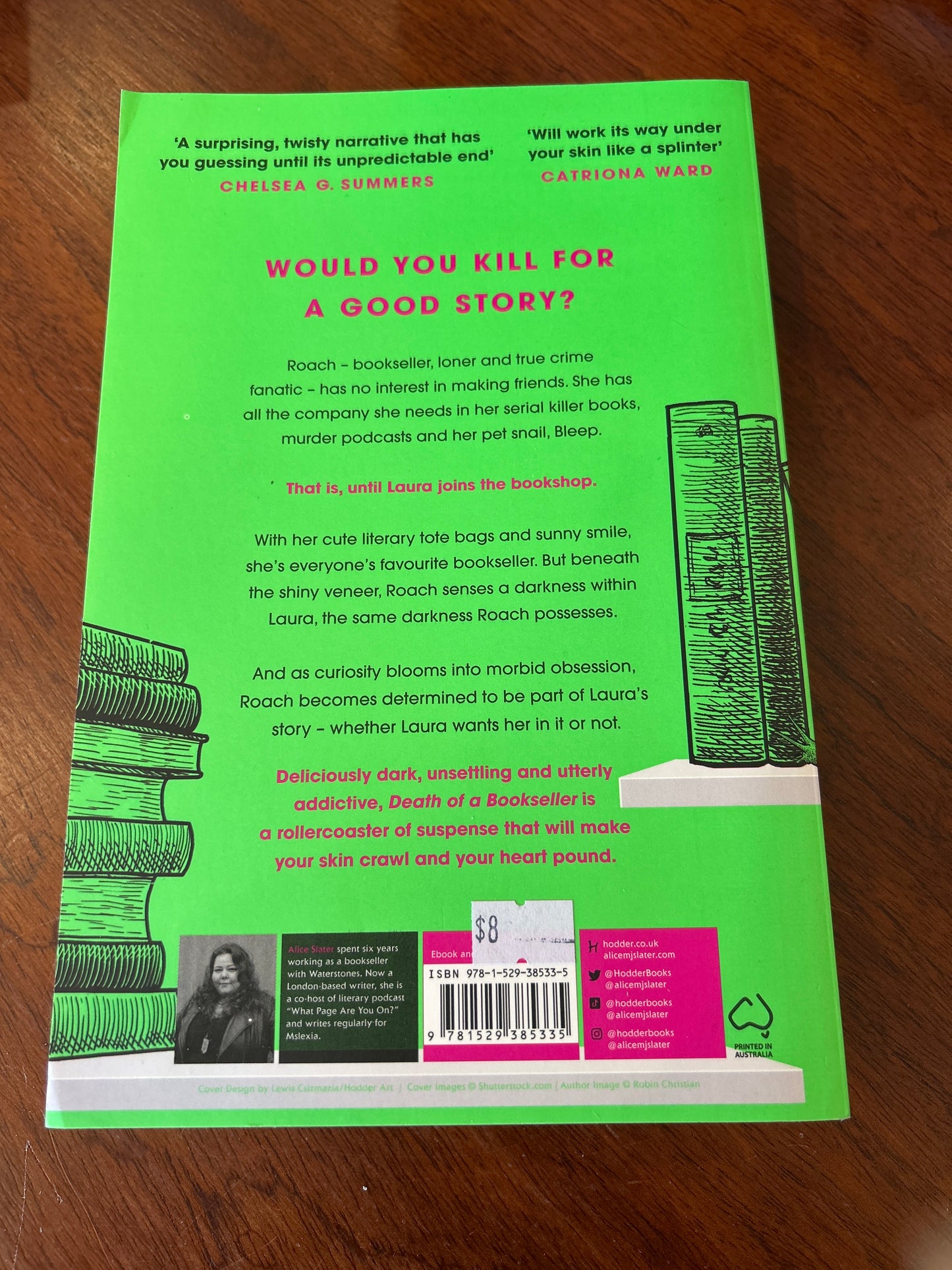 Death of a bookseller. Alice Slater. 2023.