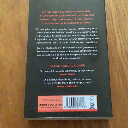 True believer. Jack Carr. 2021.