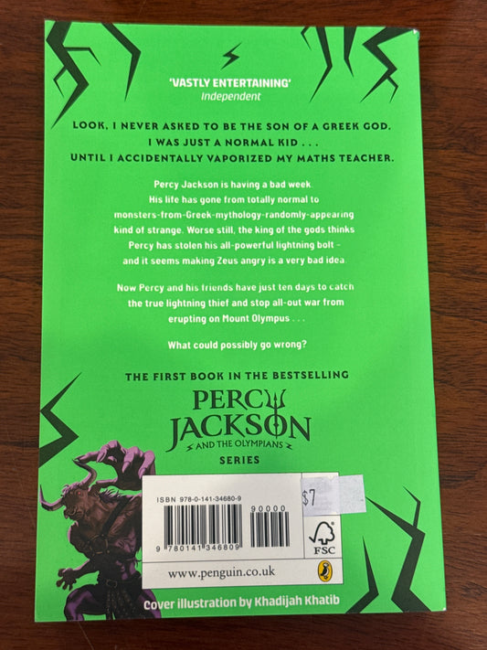 Percy Jackson & the lightning thief. Rick Riordan. 2010.