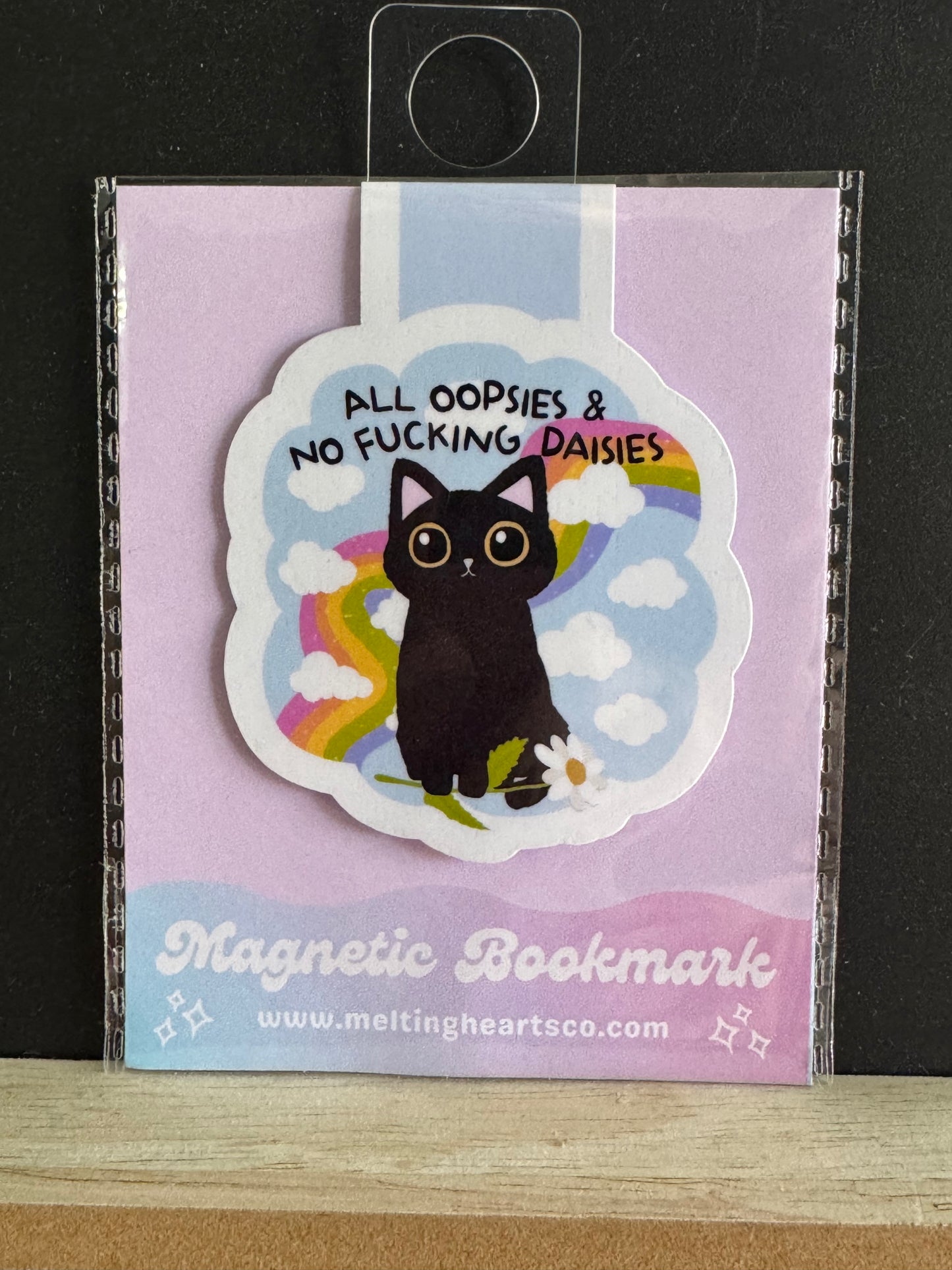 All Oopsies & No F***ing Daises magnetic bookmark.