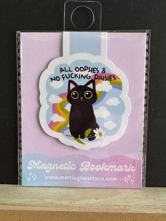 All Oopsies & No F***ing Daises magnetic bookmark.