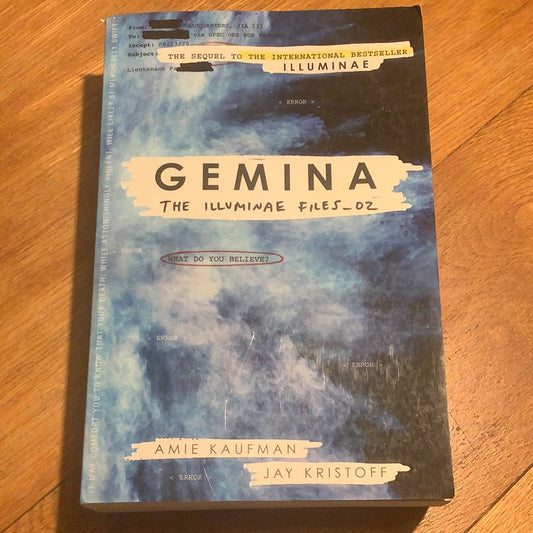 Gemina: the illuminae files - 02. Amie Kaufman & Jay Kristoff. 2016.