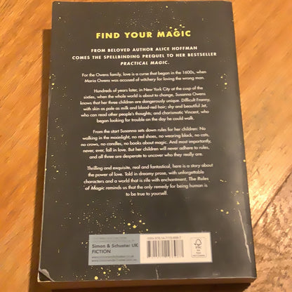 Rules of magic. Alice Hoffman. 2017.