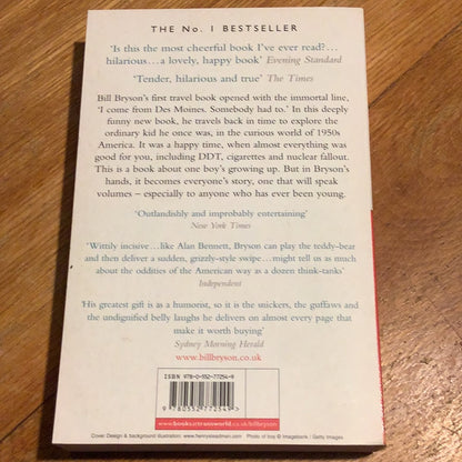 Life and times of the Thunderbolt kid. Bill Bryson. 2007.