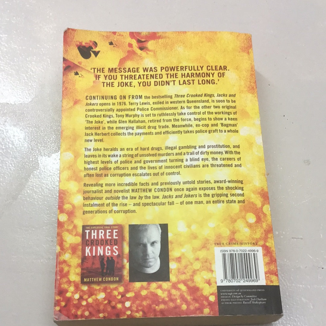 Jacks and jokers. Matthew Condon. 2014.