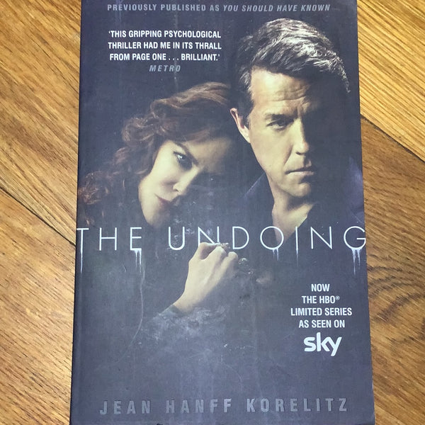 The Undoing. Jean Hanff Korelitz. 2020.