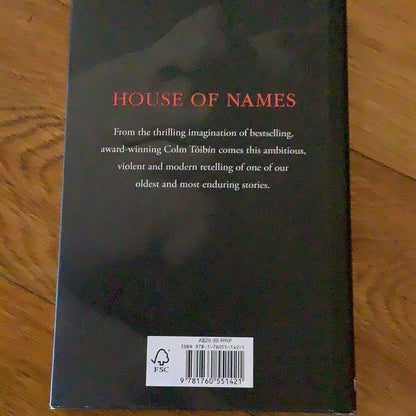 House of names. Colm Toibin. 2017.